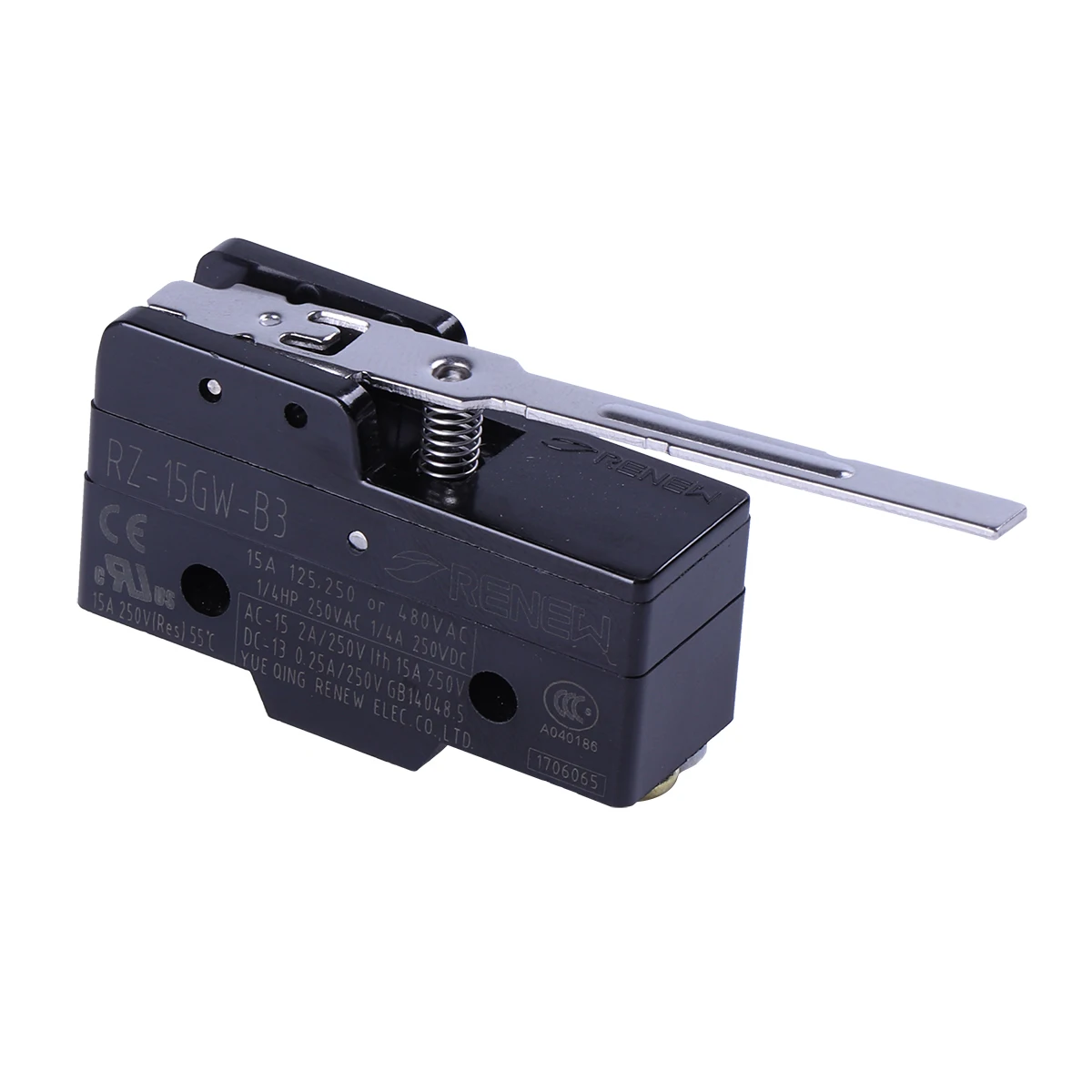 The left of push button micro switch