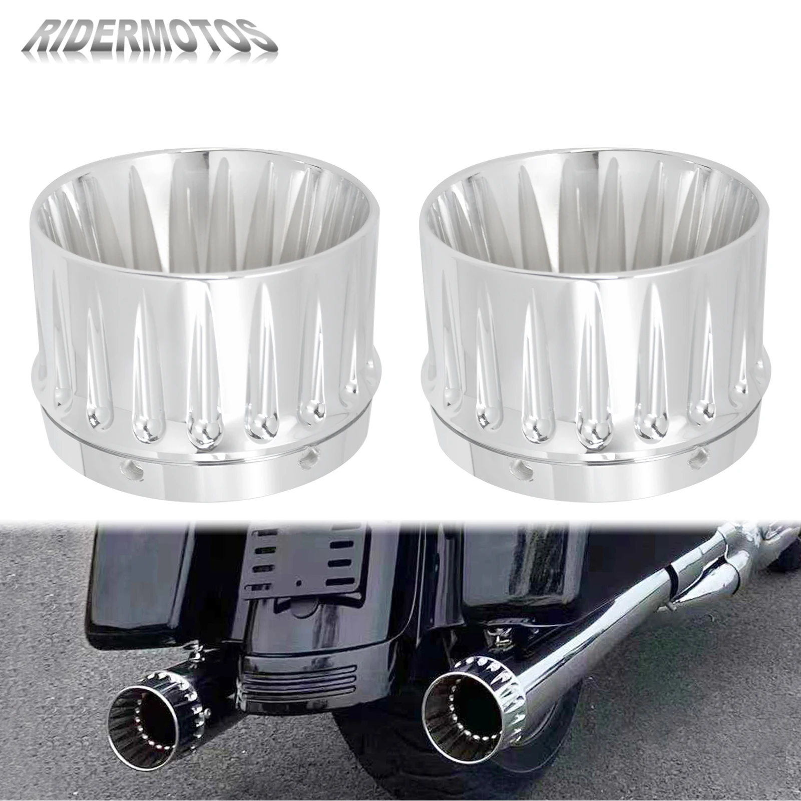 Motorrad Bolzen Abdeckungen Chrom - Für Harley Touring & Sportster