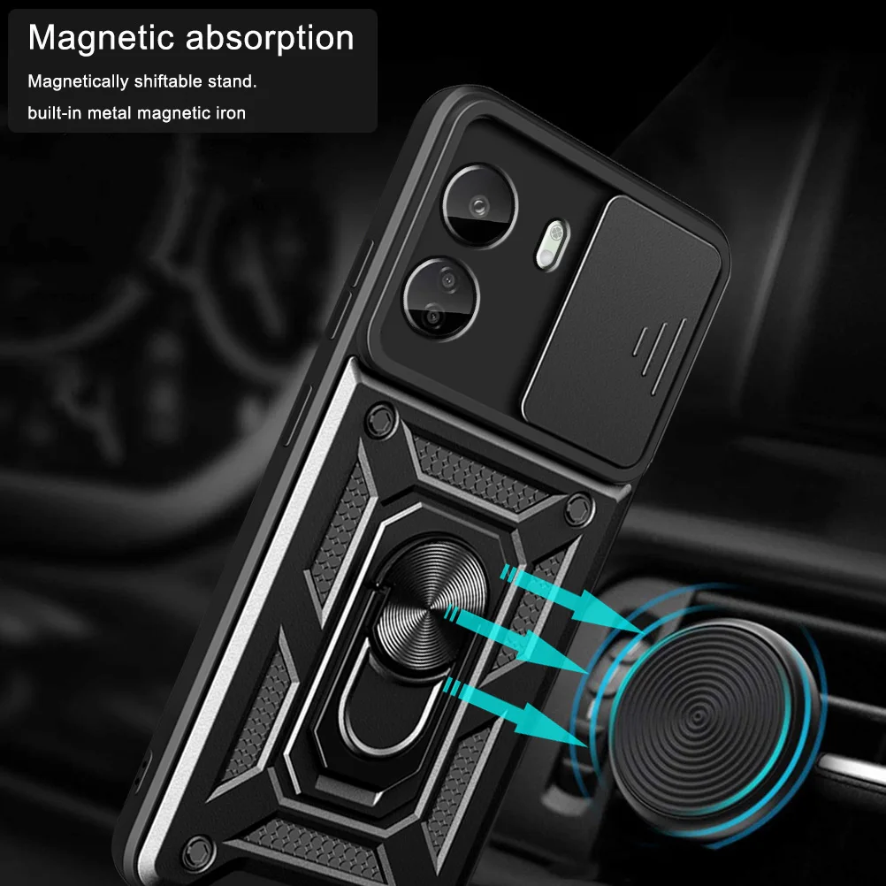 Enhanced Camera Protective Hybrid Ring Cover with Armor Design
