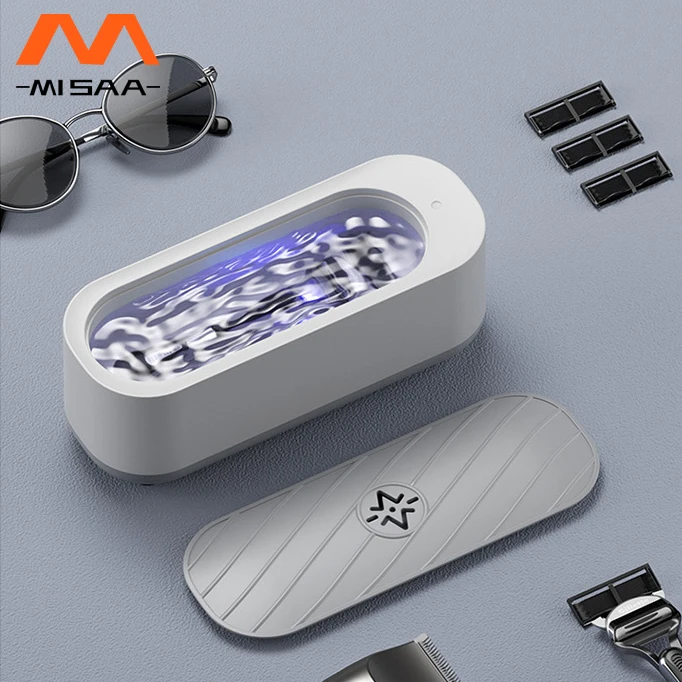 초음파 세척기, 45000Hz 고주파 진동 USB 세척 클리너 보석 안경 링 틀니 세척기