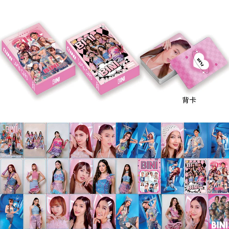 Girl Group BINI Lomo Card Aiah Mikha Colet Philippine Star Mini Postcard HD Photo Card Cosplay Gift 30 Pcs/Set