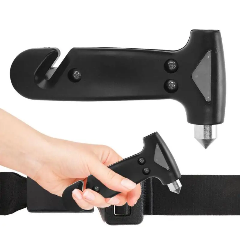Car Safety Hammer With Seat Belt Cutter Car Broken Window Escape Accessories Survival Tools