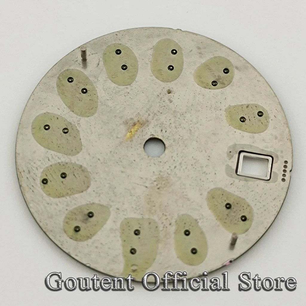 Goutent 29mm Sterile Black Blue Green Watch Dial C3 Super Luminous Fit NH35/NH35A Automatic Movement Accessories watch dial accessories watch face accessories clock movement parts