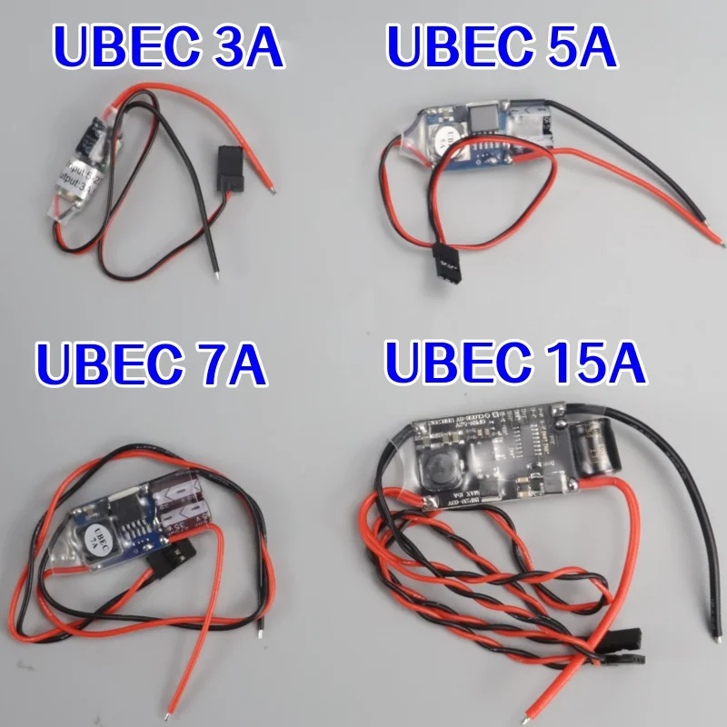 UBEC 5A 7A BEC module régulateur de tension pour drone FPV, connecteurs XT60 et fils silicone