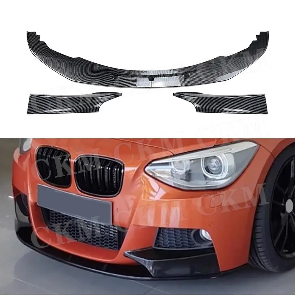 

Front Bumper Lip Spoiler Front Winglet Apron Car Styling Body Kits Accessories for BMW 1 Series F20 F21 Pre M Sport 2012-2014