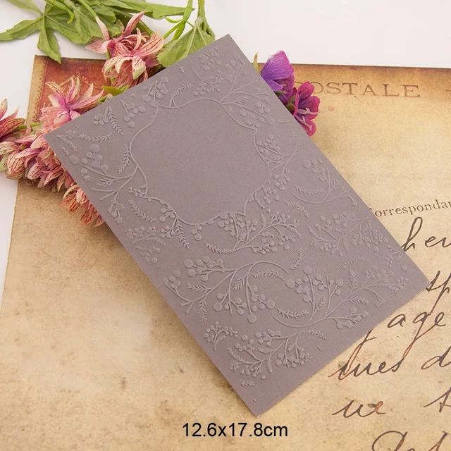 15x3cm Plastic Embossing Folders for Card Making, Flower Background  Embossing Folders for DIY Scrapbooking Paper Craft Album - AliExpress