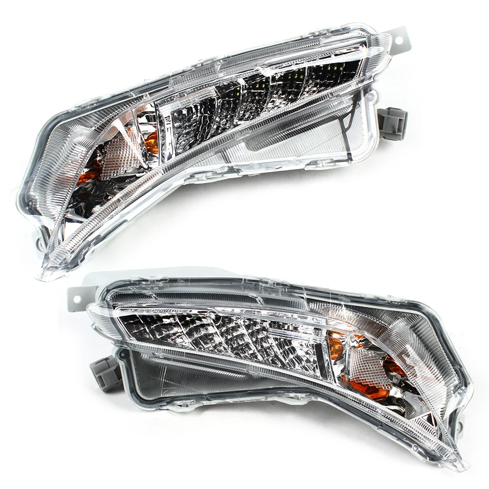 

LED Daytime Running Fog Light Lamps Turn Signal Front Bumper Left+Right For Toyota Camry 2015-2017 XSE XLE DRL Car Accessories