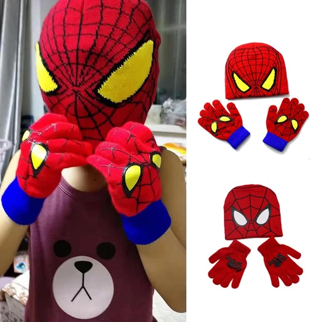 Ensemble bonnet + gants 'Spider-Man' 'Marvel