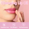 Lip Plumping Gloss Moisturizing Reduce Fine Lines Color Changing Lipgloss Long Lasting Hydrating Lip Oil Anti Cracked Lip Balm 6
