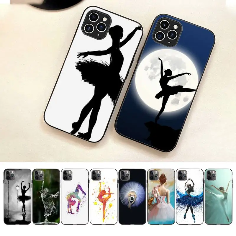 Ballerina Ballet Dancing Phone Case Per Iphone 7 8 Plus X Xr Xs 11 12 13 Se2020 Mini Mobile Iphone 14 Pro Max Case