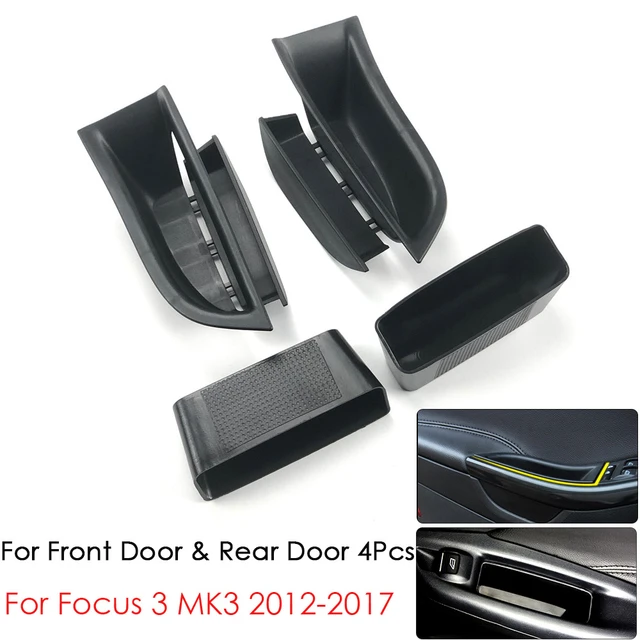 Für Ford Focus 3 MK3 2012-2017 Auto Organizer Zubehör Vorne Hinten Tür  Armlehne Griff Lagerung Box - AliExpress