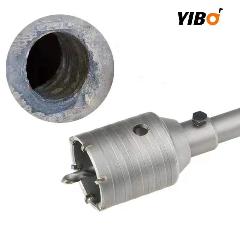 30-160mm Electric Hollow Core Drill Bit Shank SDS PLUS 110-530mm Cement Stone Wall Air Conditioner Alloy Concrete Hole Saw 200 500mm drill hole connecting rod concrete wall perforator core drill bit adapter