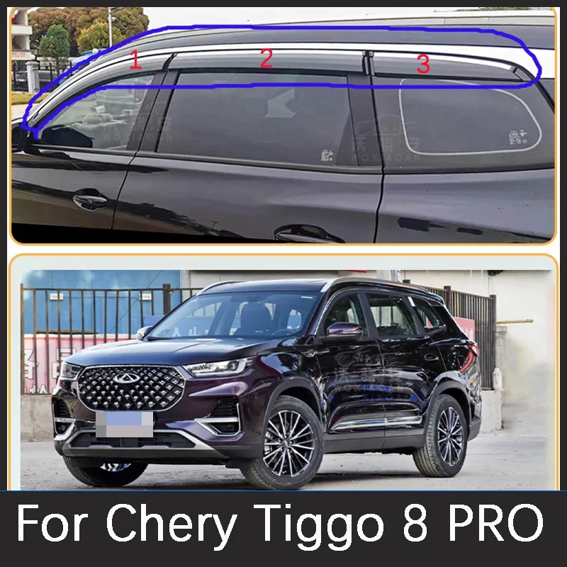 For Chery Tiggo 8 PRO-version window glass deflector original window waterproof plate