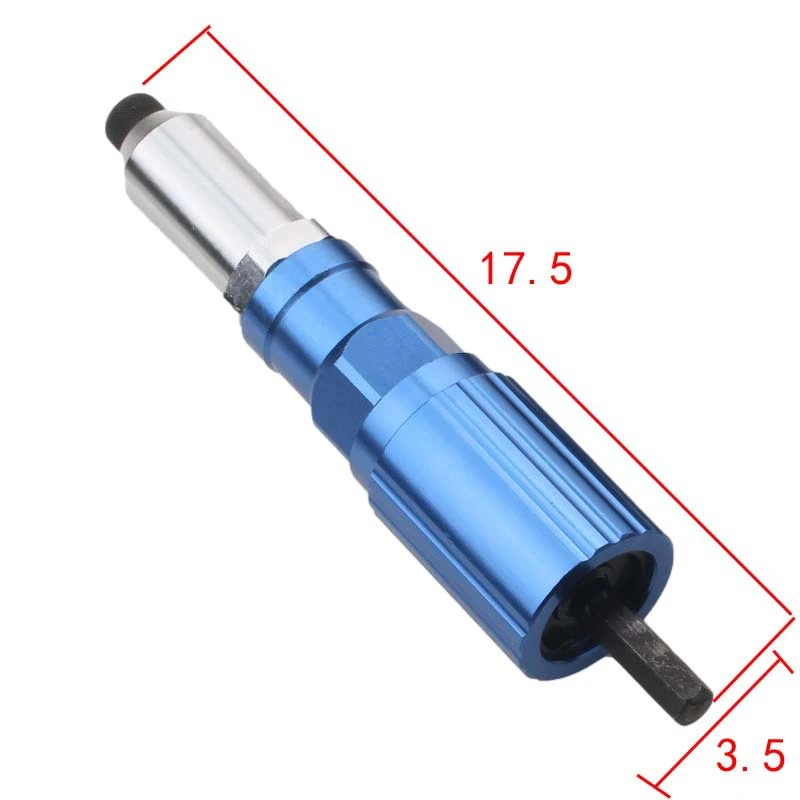 Quickly Pull 2.4-4.8mm Rivet Nut Gun Drill Adapter Cordless Riveting Tools Electric Rivet Gun Set Insert Nut Pull Electric Tool 3