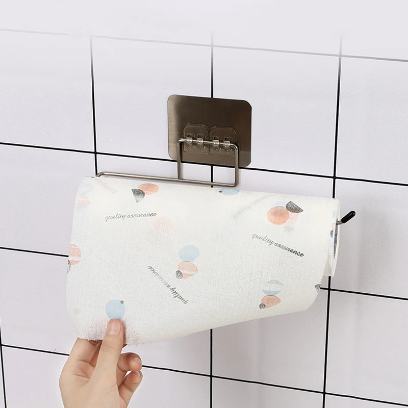 Kitchen Tissue Holder Hanging Toilet Roll Paper Bathroom Towel Holder