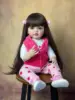 48/55 CM Full Silicone Body Reborn Baby Girl Doll Vinyl Classic Dress Up Birthday Gift Bath Toy 3