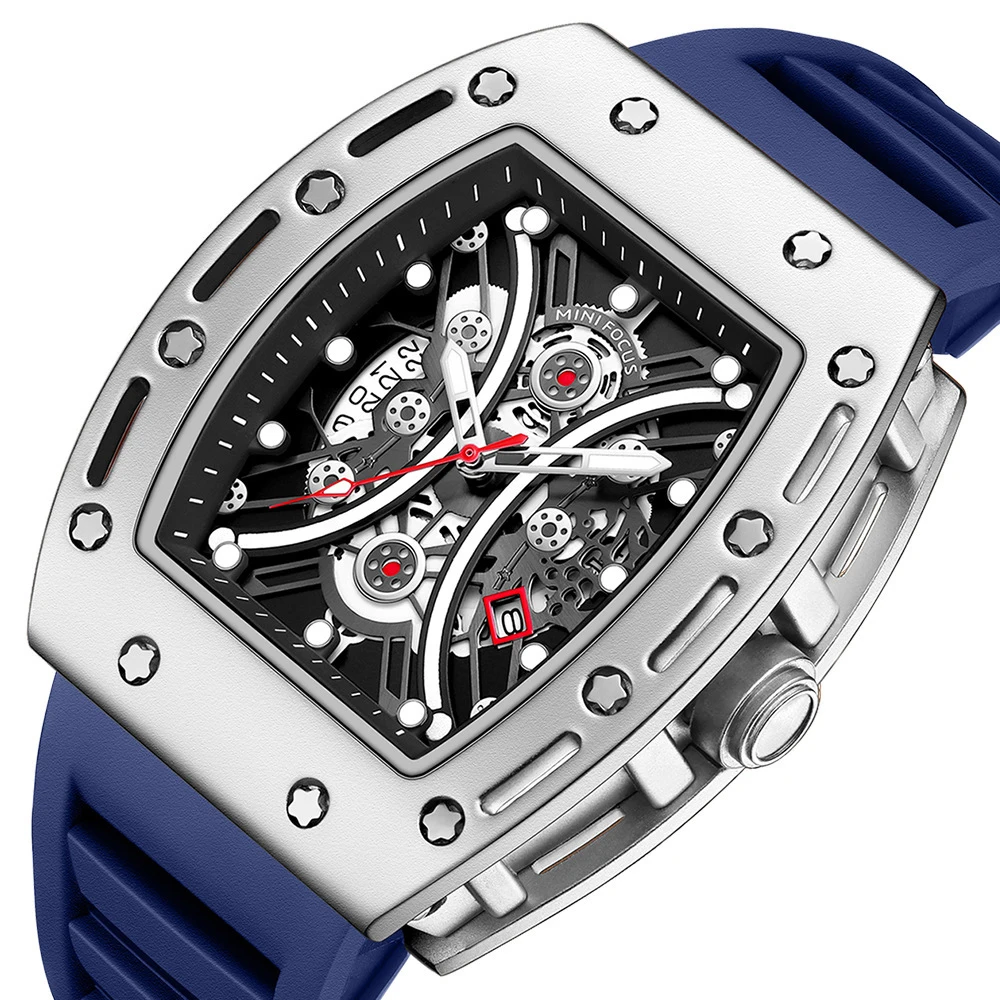 Luxury Top Brand Watch for Men Calendar Fashion Sports Watches Hip Hop Wristwatch Male Tonneau Clock Hombre Relogio Masculino