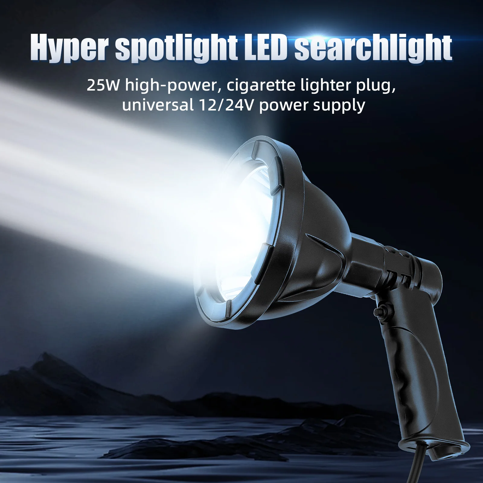 4 inch 100W High power led flashlight Searchlight camping fishing hunt Portable Spotlight waterproof flashlight work led light led flashlight,camping lights,led work light,work light