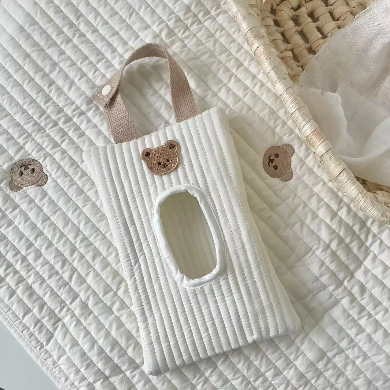Kinderwagen Zubehör Feucht tücher Fall Taschentuch Box Reise Auto tragbare Aufbewahrung tasche Handtuch bezug Neugeborene Hänge tasche für Wagen neu – Detail 10