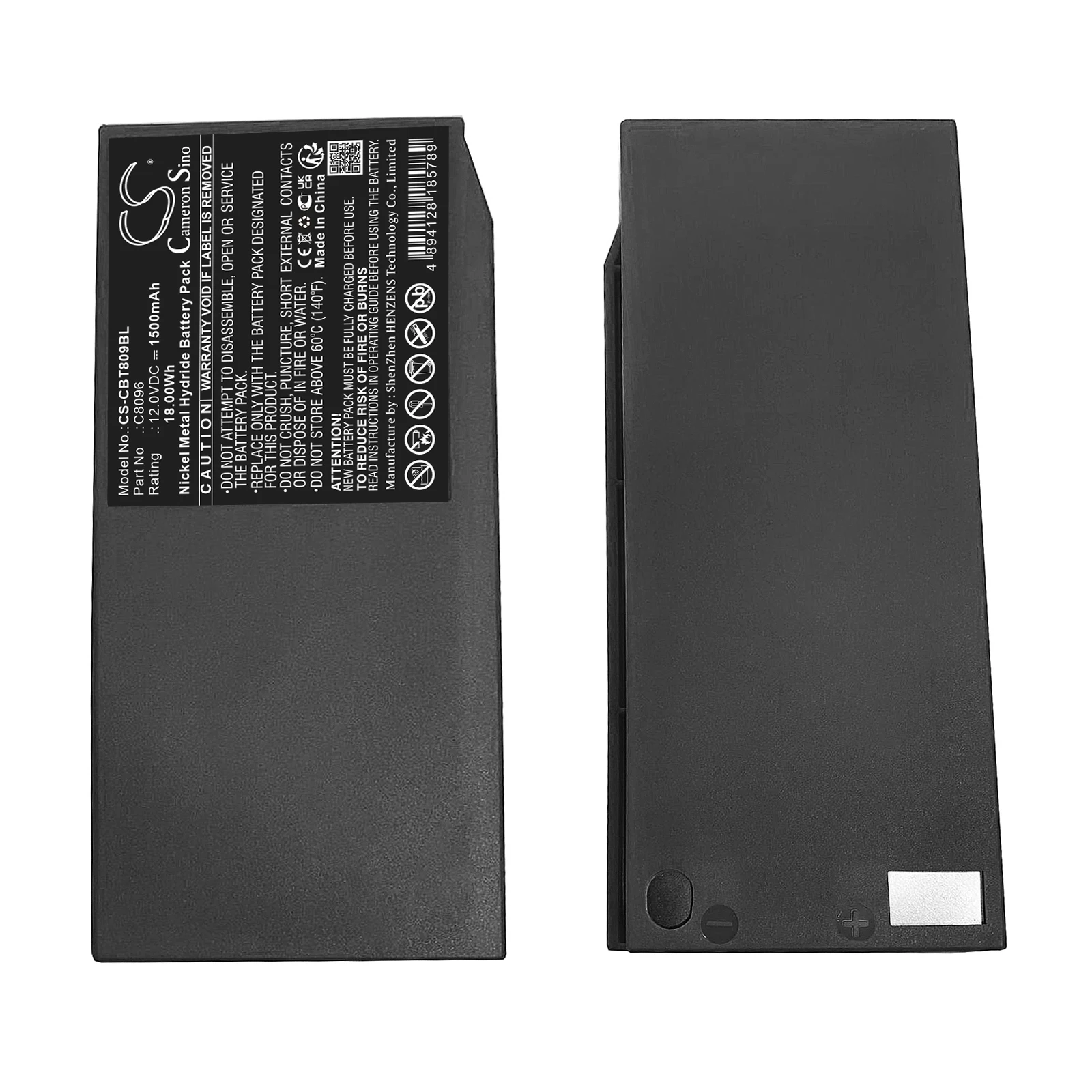 

Crane Remote Cont Battery For Cattron Theimeg C8096 Toggle Controller 7700T15 T01 Volts 12.0 Capacity 1500mAh / 18.00Wh