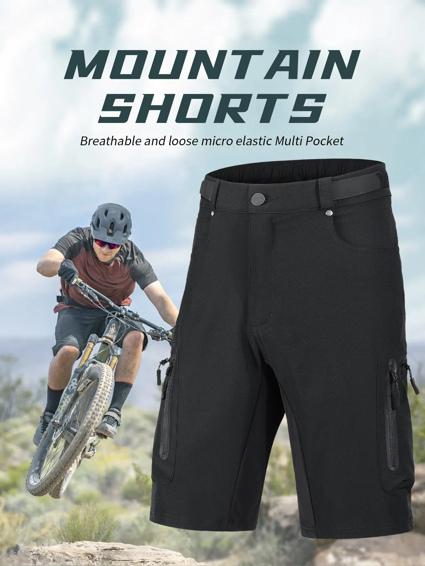 Mountain Bike Descente Bike Shorts Shorts De Cyclisme Homme Men's