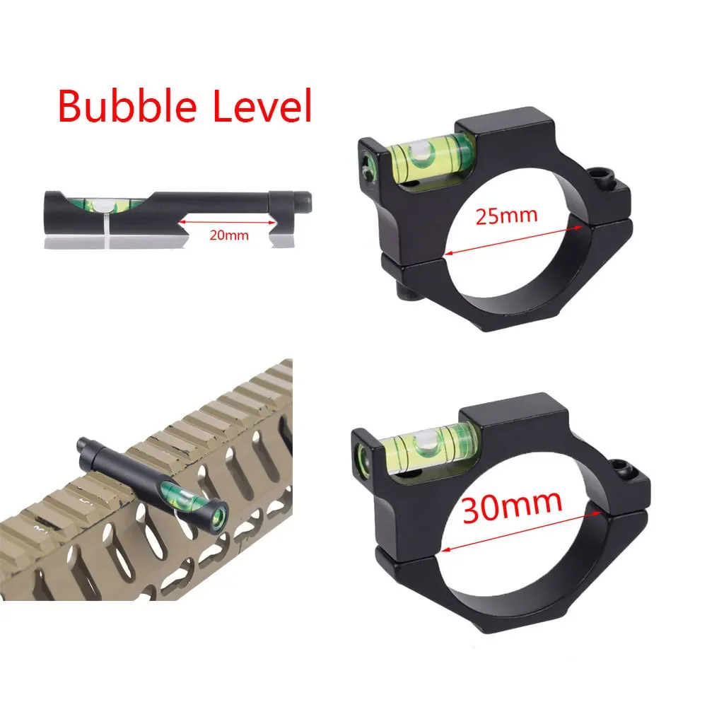 Optics Rifle Scope Bubble Levels Hunting Tactical Spirit Level 25.4/30/34mm Level For Sight