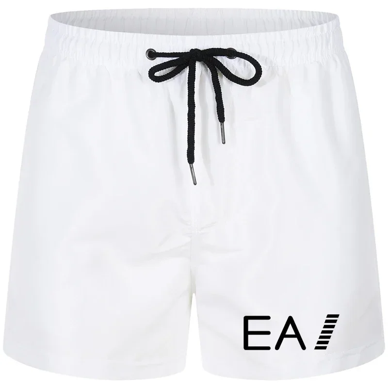 2025 new quality summer men's casual beach swimming shorts + breathable and comfortable quick-drying swimsuit surf pants 3