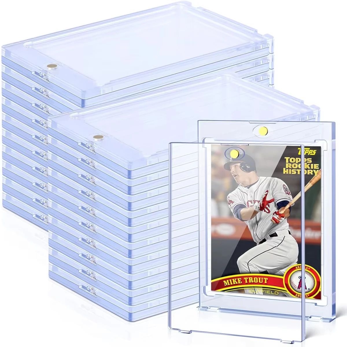 Magnetic Cards Holder 35PT Hard Protector Case Sleeve For Korean Kpop Idol Photo Cards Sports Trading Card 10-1PCS