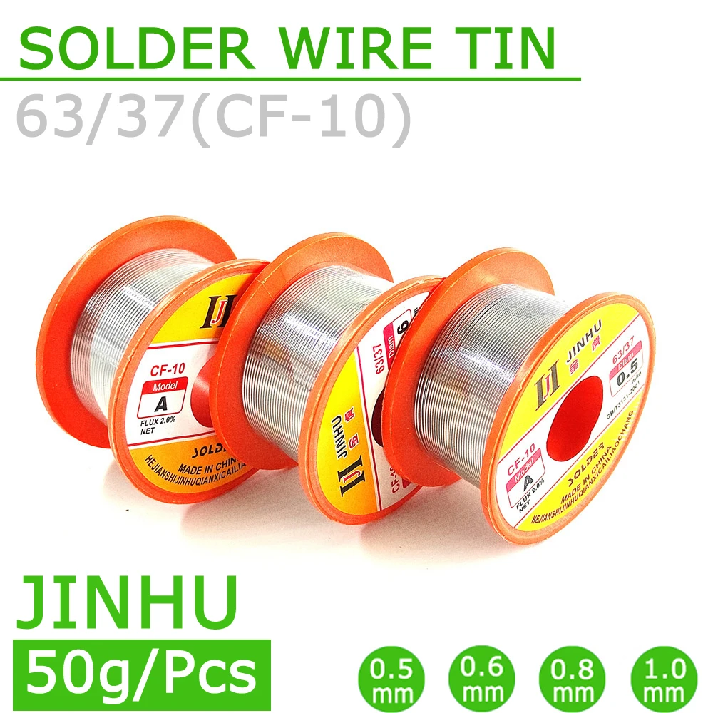 Soldering Wire Solder Tin Core Roll 45FT 0.5/0.6/0.8/1.0MM 63/37 FLUX 2.0% For diy