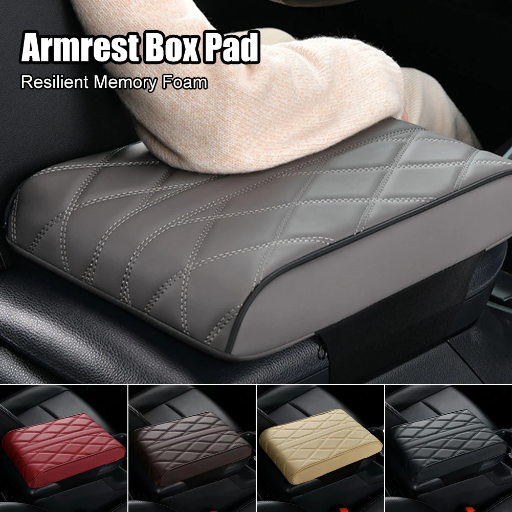

Car Central Armrest Pad Multi-color PU Auto Center Console Arm Rest Seat Box Mat Cushion Pillow Cover Vehicle Protective Styling