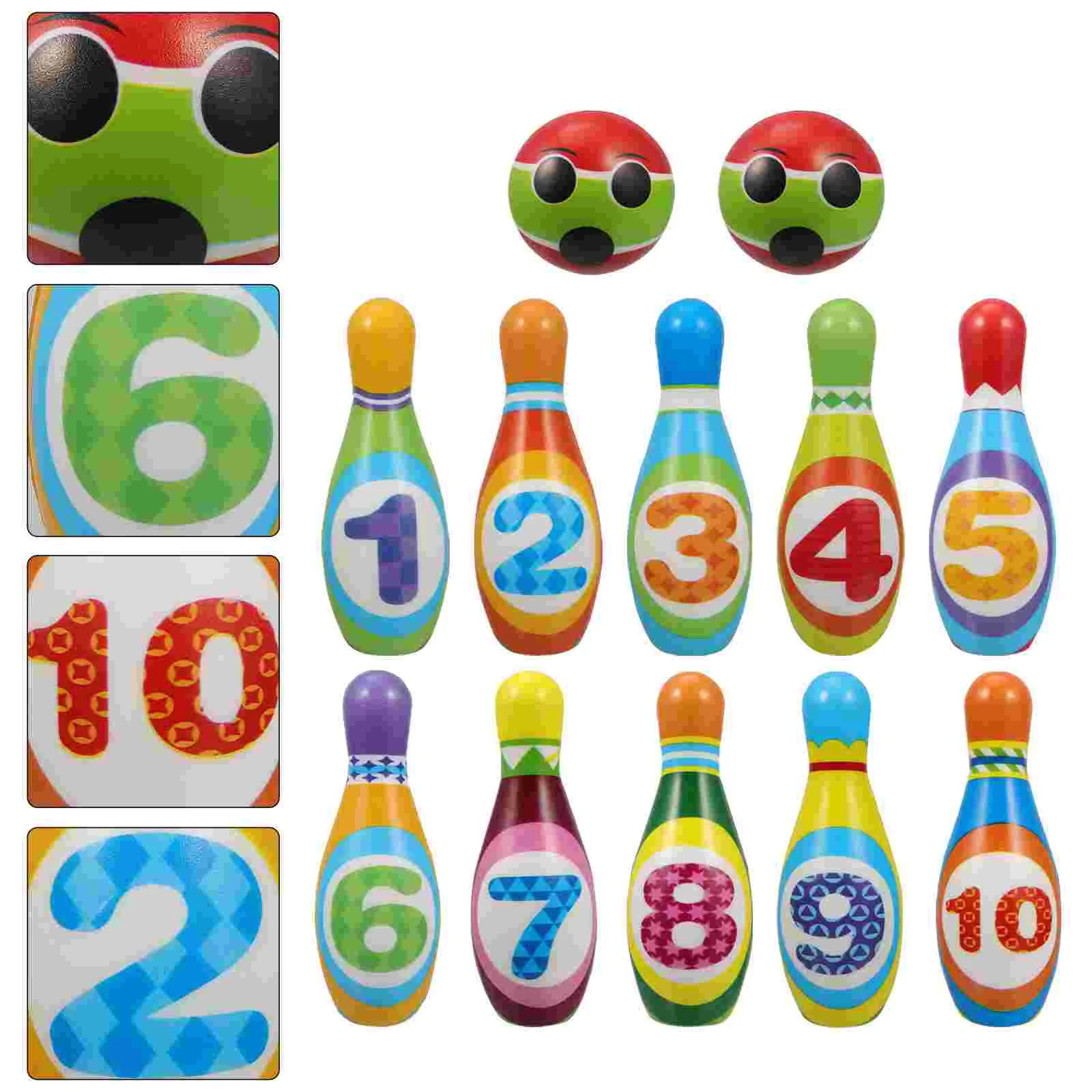 

Bowling Game Toy Number Cognition Educational Puzzle Ball for Kids Children Balls