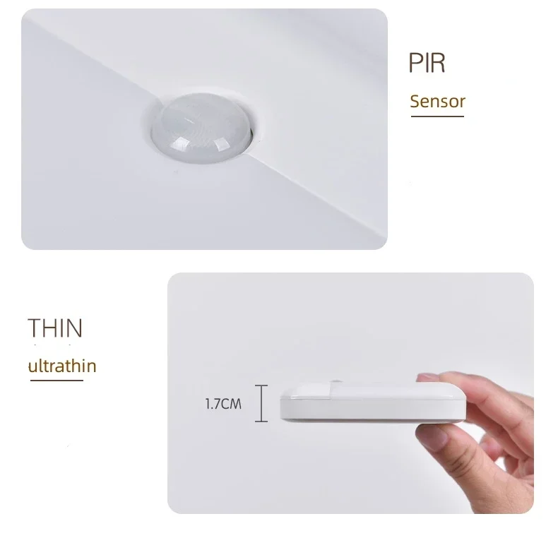 Description Picture 6 of itemSmart LED Night Lights Motion Sensor Wireless Light TYPE-C Rechargeable Night Lamp For Stairs Closet Kitchen Bedroom Garage