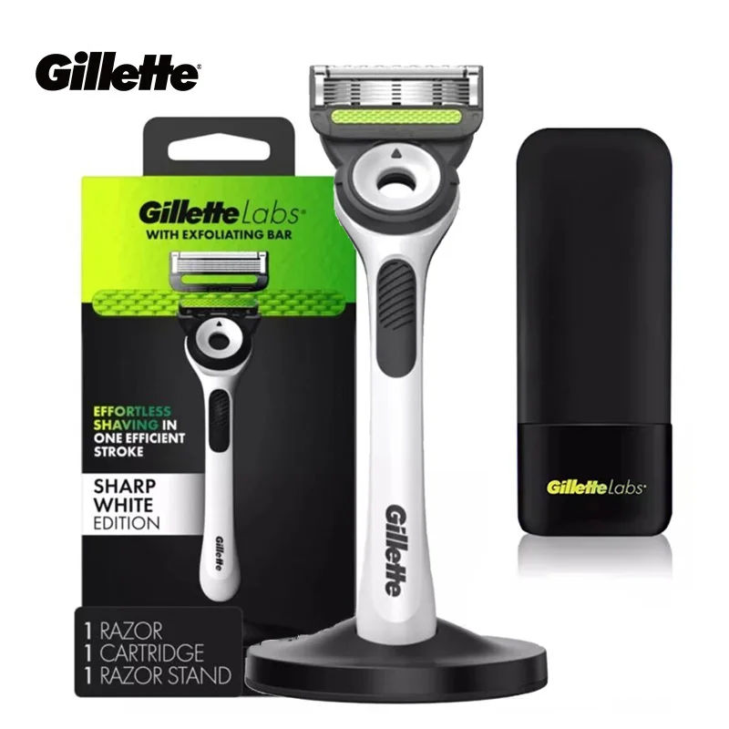 Rasoir Gillette Labs Exfoliation Bar - 5 Lames + Barre Exfoliante - Pack Avec 3 Cartouches