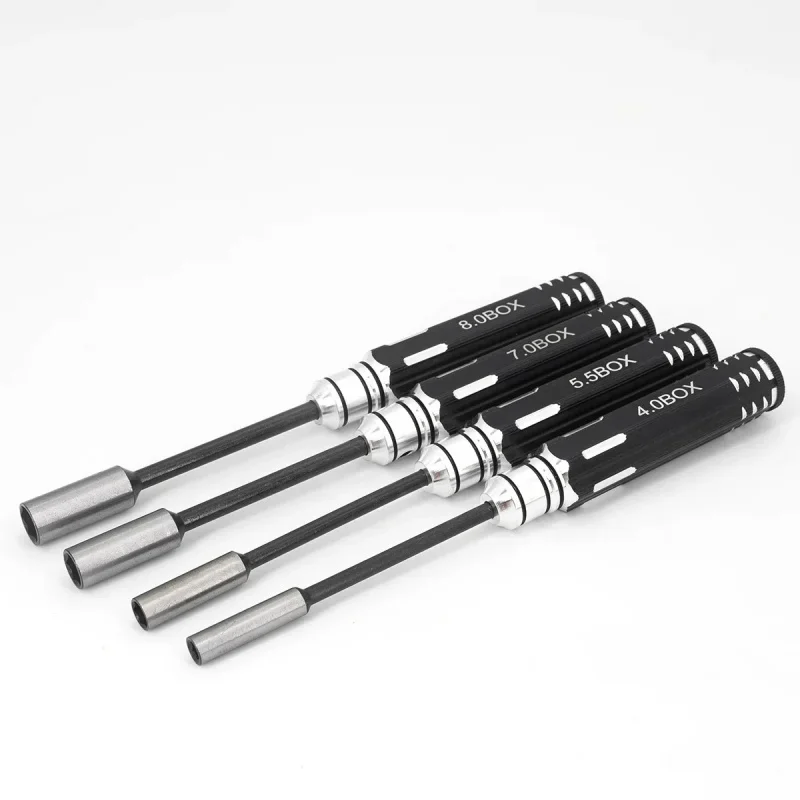 육각 스크루 드라이버 4.0mm 5.5mm 7.0mm 8.0mm 스크루 드라이버 세트 육각 너트 소켓 렌치 RC FPV 드론 자동차 보트 도구용