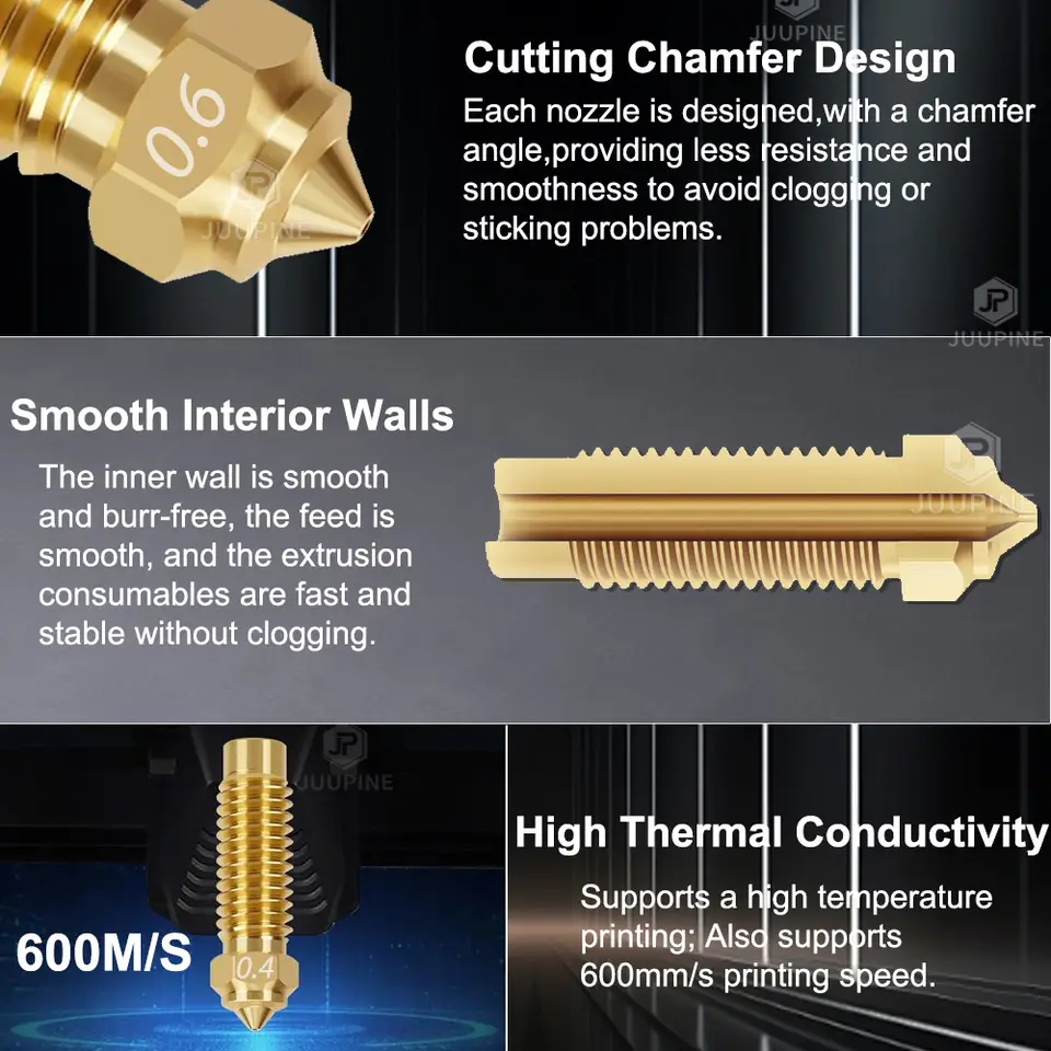 For Elegoo Neptune 4 Max Hardened Steel Nozzle Upgraded 0.2 0.4 0.6 0.8 Neptune 4 Plus Kit Nozzle High Speed Nozzles Top Quality image 4