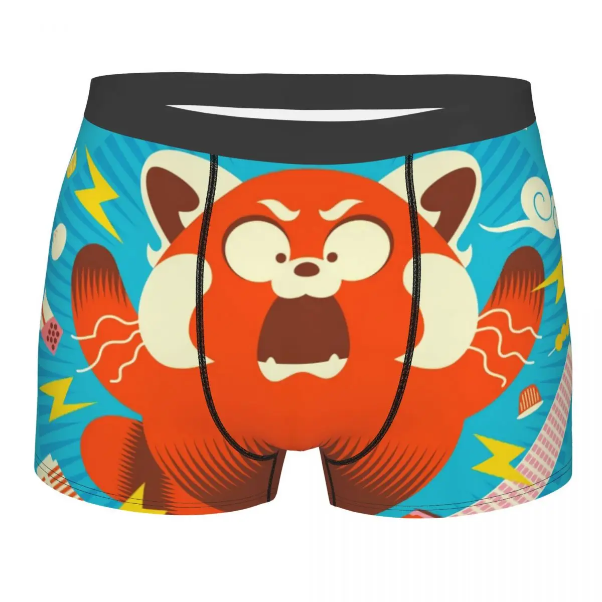 

Трусы-боксёры Red Panda Power, дышащие трусы, мужское нижнее белье, сексуальные шорты
