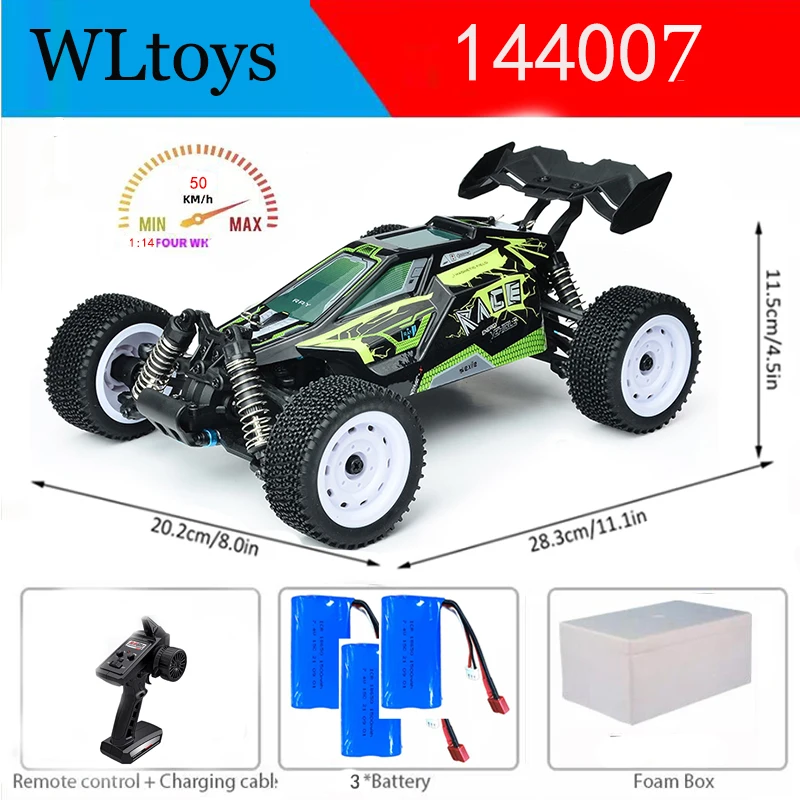 RCカー wltoys 144010と付属品 all in one WLtoys 144010 1:14 RC Car 75KM/H High Speed Brushless Drift