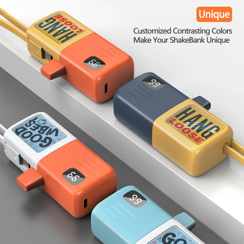 Portable Hang Loose Charger Mini Capsule Power Bank 5000mAh PowerBank With Type-C Cable Super Fast Charging For IPhone Xiaomi 2
