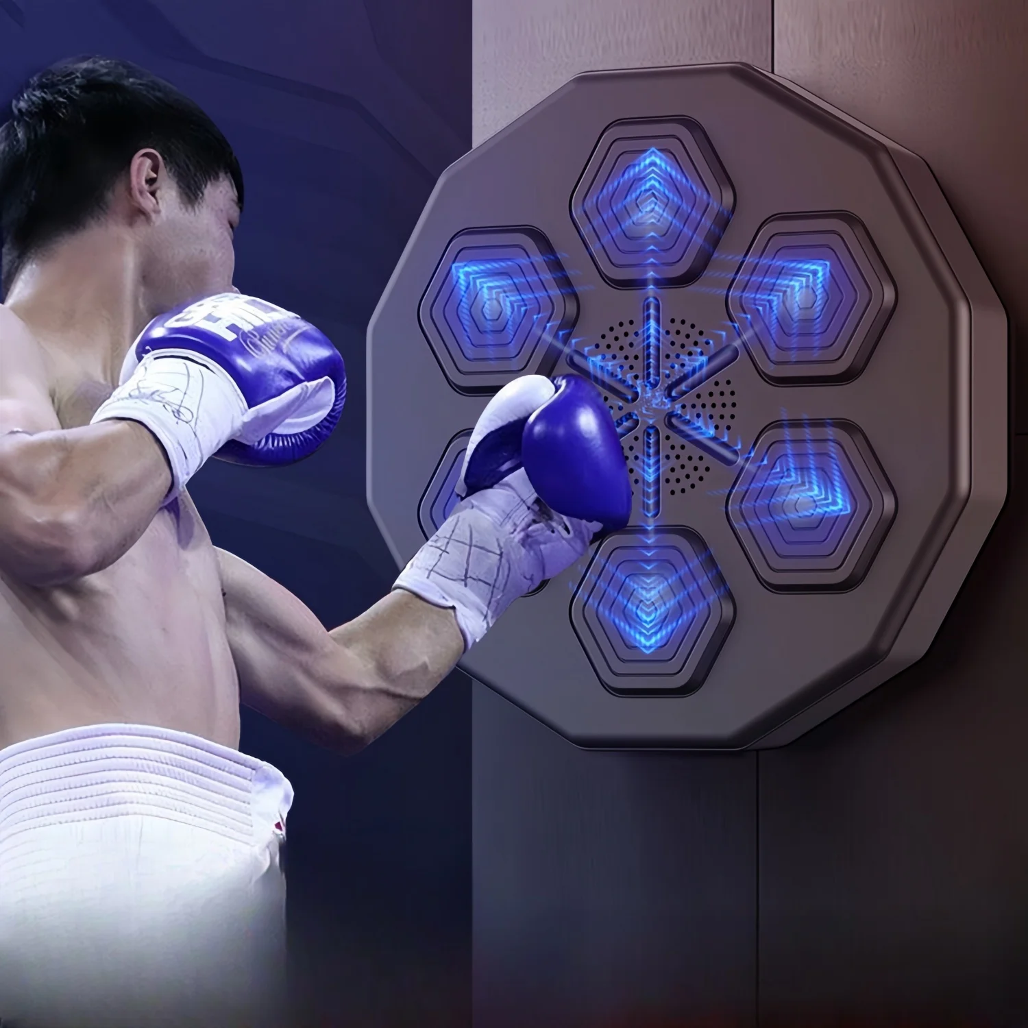Smart Bluetooth Music Boxing Machine Musical Wall Boxing Machine Wall Target Hanging Sandbag Reaction Training Punching Target