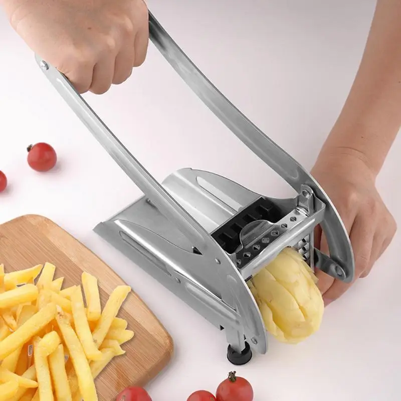 Stainless Steel Home French Fries Potato Chips Strip Slicer Cutter Chopper Chips Machine Making Tool Potato Cut Fries