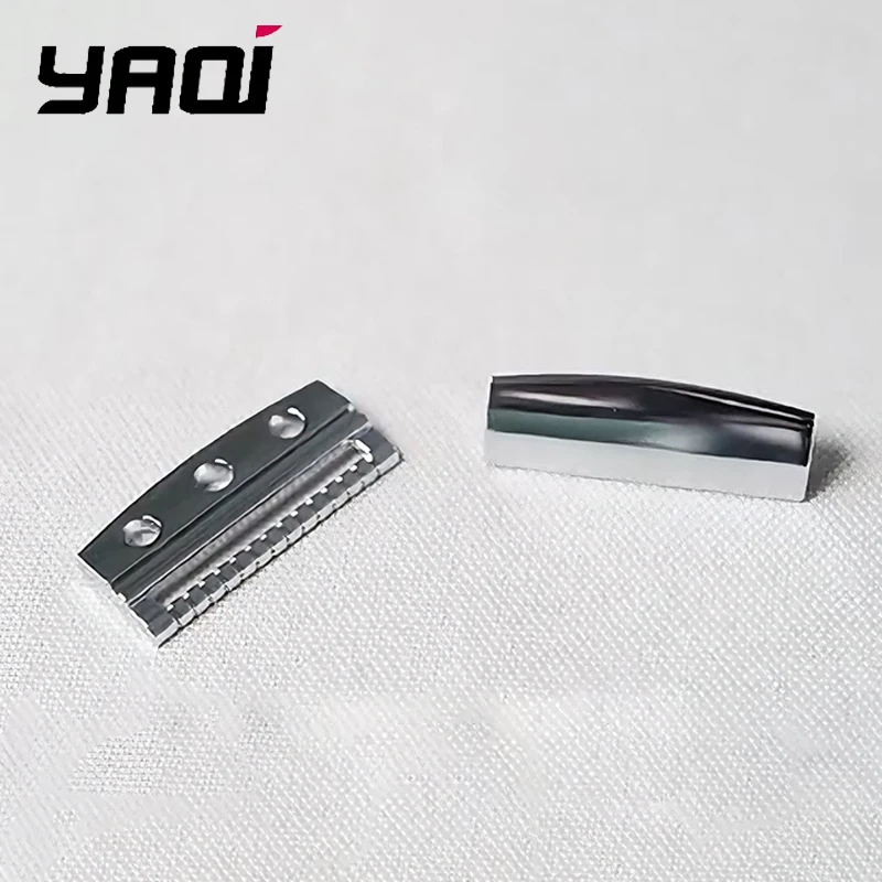 야키 싱글 엣지 안전 면도기 헤드 크롬 색상 경량 블레이드 갭 1.20mm 부드러..