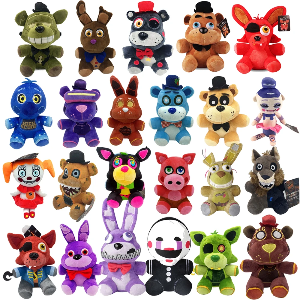 Fnaf Plush Toys Five Night At Freddy Bear Bonnie Chica Baby Ballora Foxy  Plush Stuffed Toys Doll Gifts - Movies & Tv - AliExpress