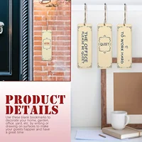 50/100 Pcs Wood Blank Bookmarks DIY Wooden Craft Bookmark Wood Hanging Tags Rectangle Shape，DIY Wedding Birthday Party Decor 2