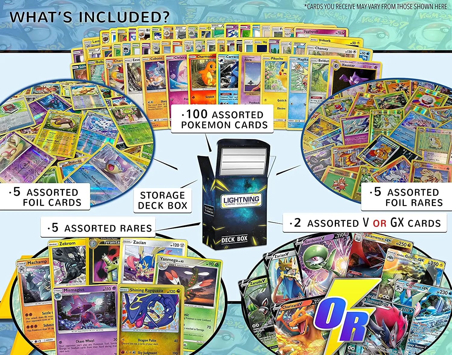Ultimate Rare Card Bundle 100 Cards+5 foil Cards,Plus a Box That is  Compatible with Pokemon Cards - AliExpress
