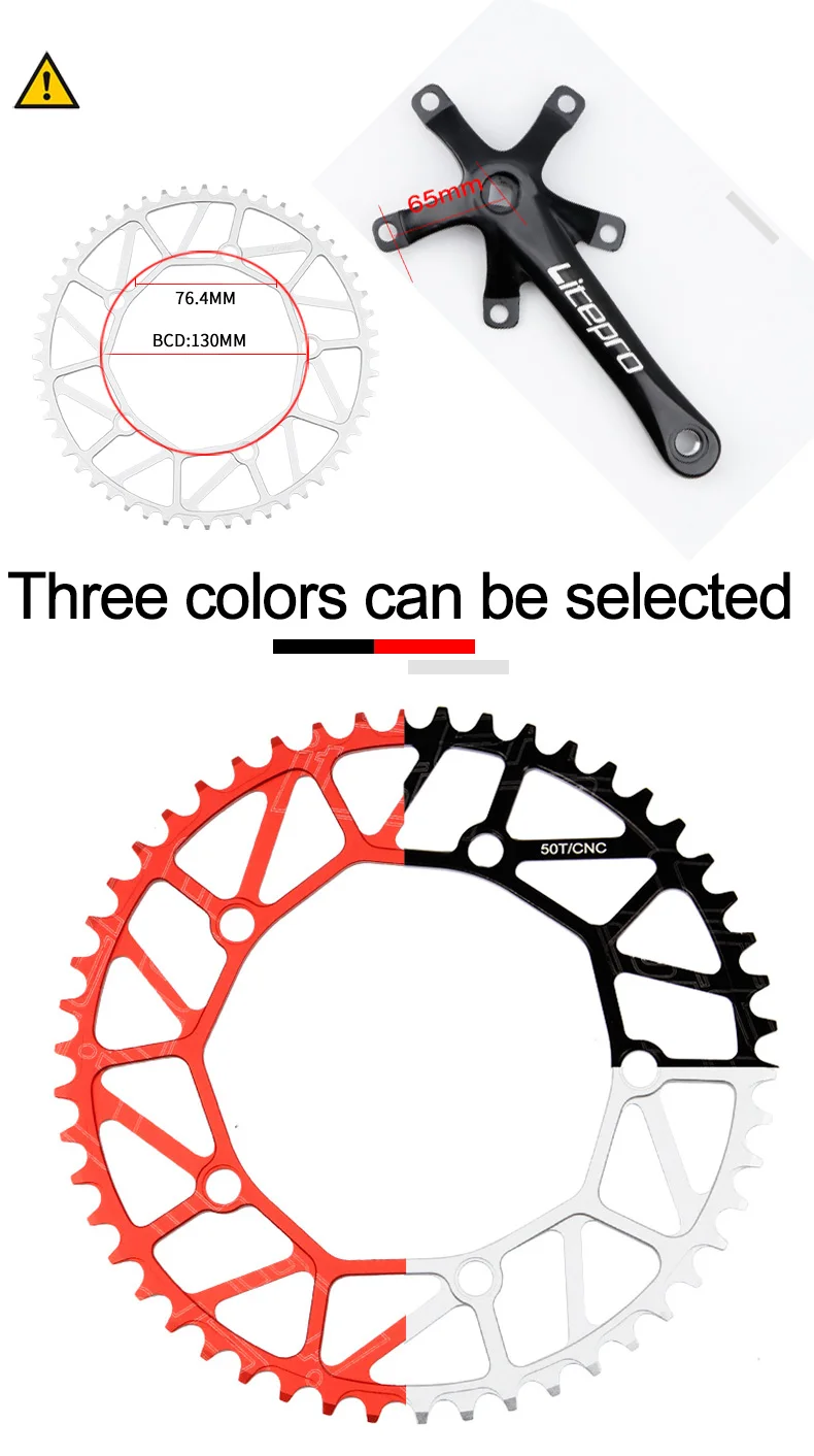 Anneau De Chaîne De Réparation De Plateau Rond Large Et Étroit De Vélo 104Bcd Pour Vélo De
