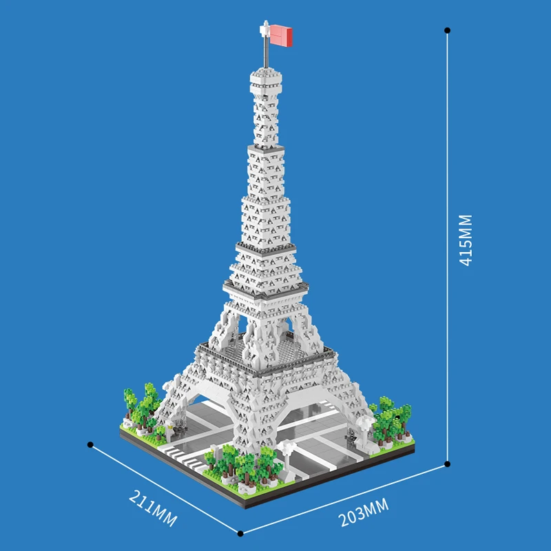 MOC Building Blocks Eiffel Towers Model