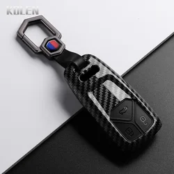 Premium ABS Carbon Fiber Car Key Case Cover - Stylish Protector Shell & Fob Accessories (Carbon Set 2)