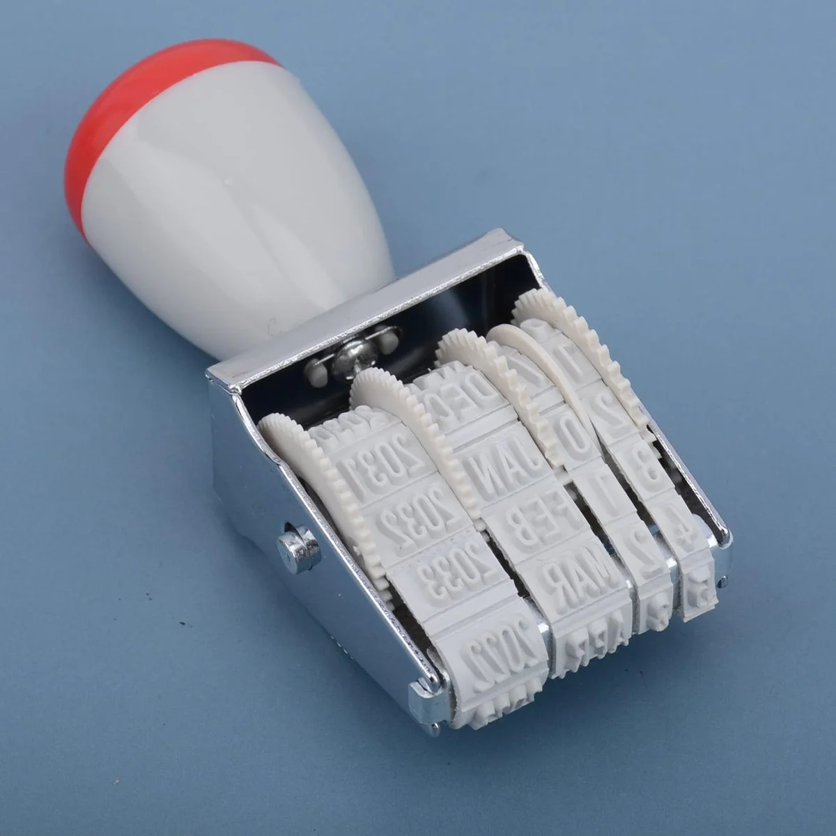 1pc date stamp roller type adjustable digital the stamp for daily office study portable clear imprint Date seal roller coder