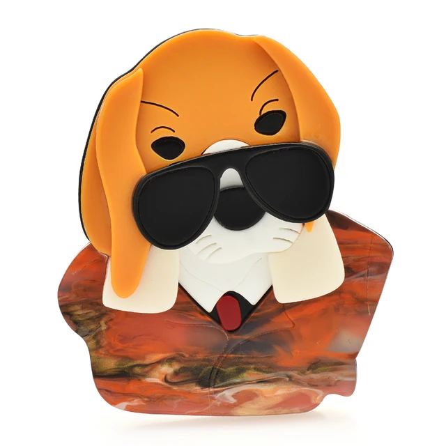 Wuli;baby Acrylic Dog Brooches: A Fashionable Addition to Your Style