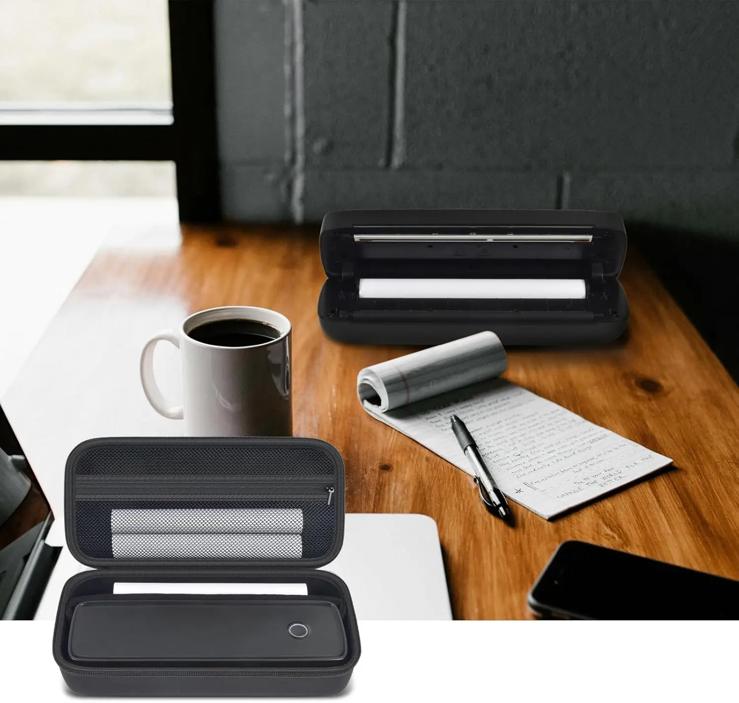 Case Compatible with Aixiqee Portable-Printer A80/ GUTHERREN A81/ Minzhi A80/ JADENS A4 / MUNBYN Bluetooth (Box Only) Storage Box Storage Organizer Bag Organizer
